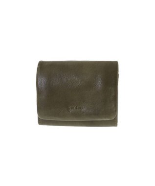 genten ゴートベーシック 二つ折り財布 カーキ