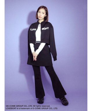 Green Parks ■別注　ＬＯＶＥ　ＢＯＡＴ　ショートトラックジャケット Black