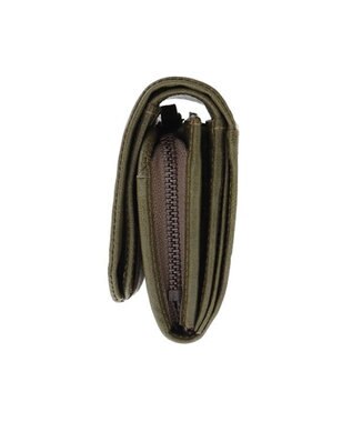 genten ゴートベーシック 二つ折り財布 カーキ