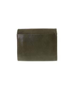 genten ゴートベーシック 二つ折り財布 カーキ