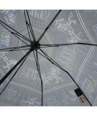 Marca Umbrella of Yokohama 晴雨兼用折りたたみ傘 (馬車行列) 日傘 ブルー