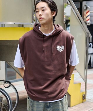 WEGO 【ユニセックス着用ITEM/2点SET】パーカーアンサンブルT（SS） ブラウン