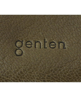 genten ゴートベーシック 二つ折り財布 カーキ