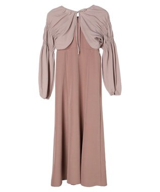 earth music&ecology ＳＥＴ２点ボレロ＋キャミワンピース Dark Pink