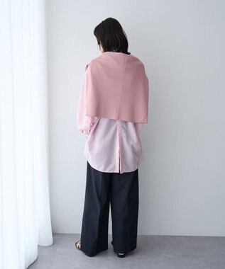 YECCA VECCA バック釦シアーシャツ Pink