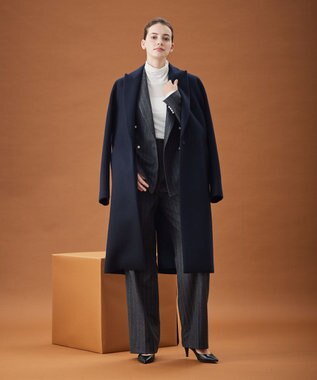 BEIGE， 【S-size】PASSY / チェスターコート Navy