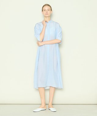 JOSEPH 【洗える】アクロスプリント　ドレス Sky blue