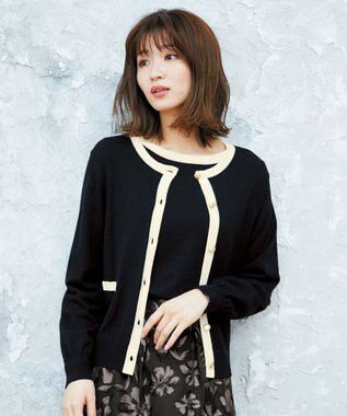 美人百花コラボ バイカラーツイン ニット Any Sis L ファッション通販 公式通販 オンワード クローゼット