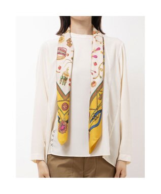 UNBILLION カカトゥ kakatoo / ジュエリーボックスシルクスカーフ イエロー