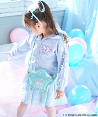 ANY KIDS 【any FAM× リトルツインスターズ 】キキ＆ララ シフォンスカート サックスブルー