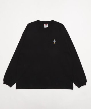 WEGO 【ユニセックス着用ITEM/MLサイズ展開】別注BENDAVISワンポイントT（LS） ブラック