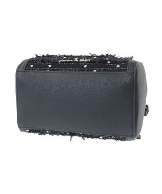 Maison de FLEUR LINTONツイード2Wayミニボストンバッグ Black