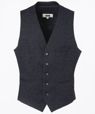 JOSEPH ABBOUD 【キングサイズ】ツィーディジャージー ベスト ネイビー系