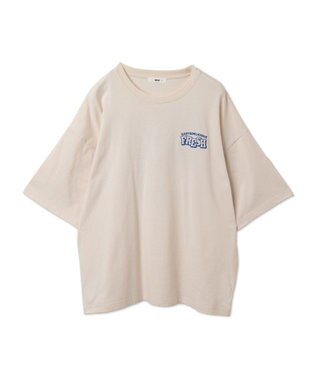 WEGO フードキャラ発泡プリントT ホワイトアイボリー