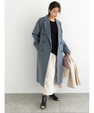 Te chichi チェスターコート ブルー
