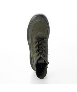 MODE ET JACOMO <D'ICI>プラットフォームハイカットスニーカー カーキキジ