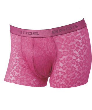 WACOAL MEN ボクサーパンツ【レースボクサー】フロント快適グラマラス 通気性 フリーなカッティング(裾部分) 前閉じ レース 下着 GT3341 /ブロス バイ ワコールメン ピンク