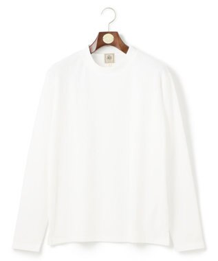 J.PRESS MEN オンでもオフでも品よく快適に【UVカット / 接触冷感 / 吸水速乾】【J.PRESS PREMIUM JERSEY】無地 ロングスリーブTシャツ ホワイト系