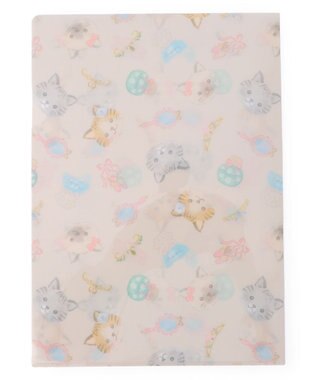 Chacott Catクリアファイル オフホワイト
