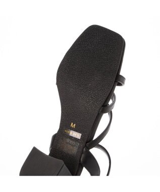 ing <Pitti>【WEB限定】アシンメトリークロスサンダル ブラック