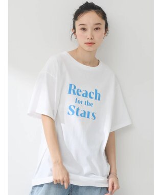 earth music&ecology アソートロゴプリントＴ Off White