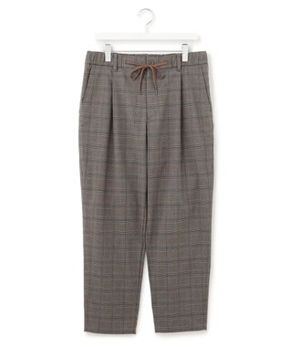 J.PRESS YORK STREET 【UNISEX】チェックストレッチイージーパンツ ブラウン系3