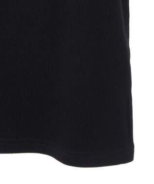 Green Parks カップ付ラメリブベアトップ Black