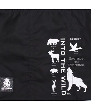 A.D.M.J. 【ナイロン】オリタタミバッグL BLACK