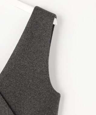 ANY SIS 【2SET】ジャンパースカート × ニット セット チャコール×アイボリー