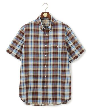 J.PRESS MEN 【KING SIZE】インディアンマドラスチェック シャツ / B.D. ブラウン系3