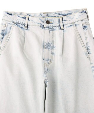 CRAFT STANDARD BOUTIQUE ハイブリーチケミカル加工デニムワイドパンツ Light Indigo