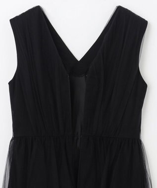 GRACE CONTINENTAL チュールドレープドレス ブラック