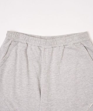 WEGO 【ユニセックス着用ITEM/ウエストゴム/MLサイズ展開】バルーン3Dスウェットパンツ 杢グレー