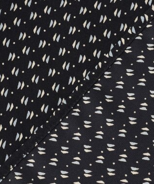 J.PRESS LADIES 【洗える】ポリエステルスエード変形ドットプリント ブラウス ネイビー系5