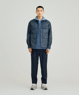 J.PRESS YORK STREET 【UNISEX】キルティング シャツジャケット ネイビー系