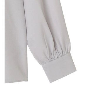earth music&ecology パールタックブラウス Light Gray