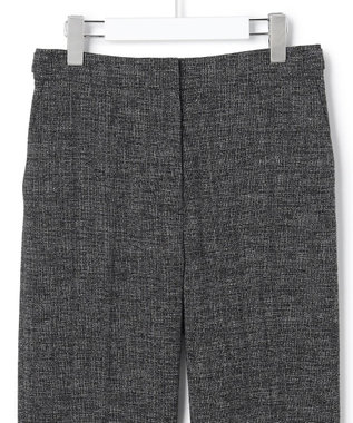 ICB L 【先行予約】ミックスブッチャー クロップドパンツ ブラック×オフホワイト