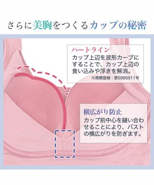 BRADELIS New York 【BRADELIS Me / ノンワイヤー】オールインワンブラ 24時間ラクに着用 ナイトブラとしても使える 補正 ブラジャー 綿混 しっかりフィット ブラデリス ME122105 ミスティーピンク