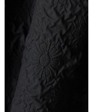 Green Parks ・ｆｕｒｒｙ　ｒａｔｅエンボスサイドタックフレアスカート Black