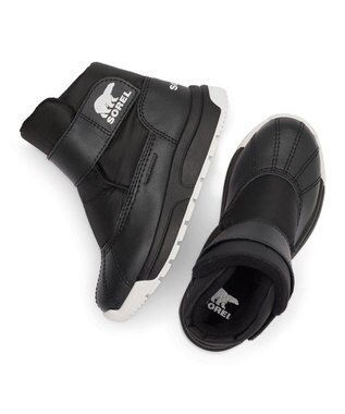 SOREL SOREL/ 【KIDS】チルドレンズ ウィットニー3 ストラップ ミッドウォータープルーフ /ソレル Black、 Sea Salt