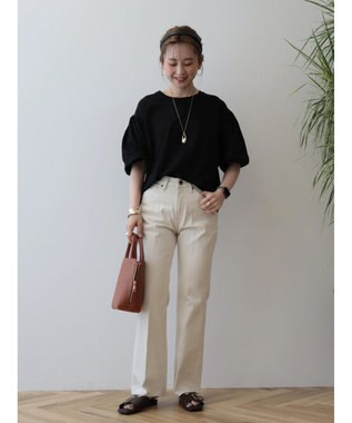 AMERICAN HOLIC ボリュームスリーブカットプルオーバー Black