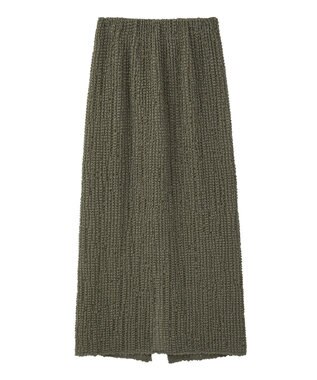CRAFT STANDARD BOUTIQUE シャーリングジャガードスカート Khaki