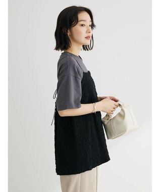 Green Parks カットＪＱキャミソール Black