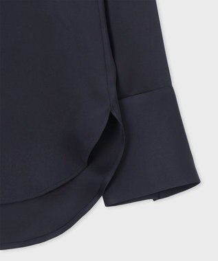 Paul Smith サテン ボウタイ ブラウス ネイビー