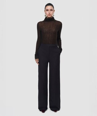 ギャバジンストレッチ ワイドレッグトラウザーズ YUKIO