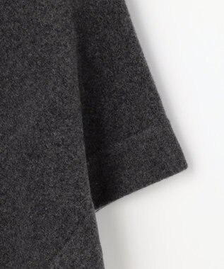 自由区 【カタログ掲載】ボイルドウール ポンチョ ミディアムグレー