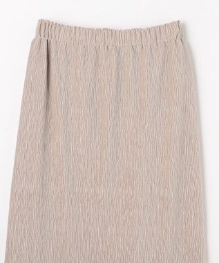 ANY L 【ウエストゴム】シュリンクベロアスカート ベージュ