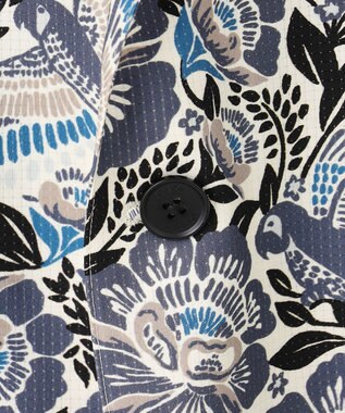 JOSEPH HOMME 新型・新柄【洗える/ストレッチ/シワになりにくい】クールドッツストレッチ メキシカンプリント ジャケット ホワイト系5