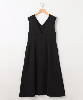 組曲 【WEB限定・シワになりにくい】ジェシーツイル ジャンパースカート ブラック系