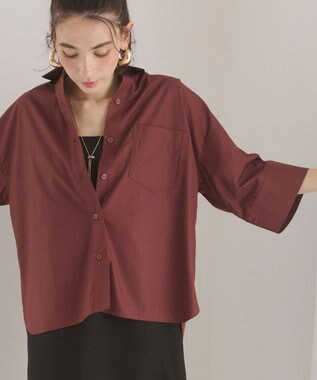 WEGO 【ANGIE VINTAGE】ハーフスリーブシャツ ブラウン